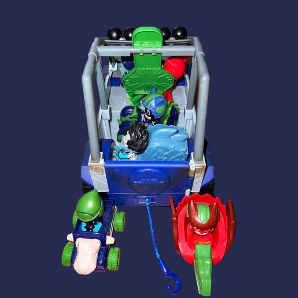 PJ Masks Off Roader Rescue Vehicle Catboy, Owlett, Gekko Figures Dinosaur Cars # - Picture 6 of 6